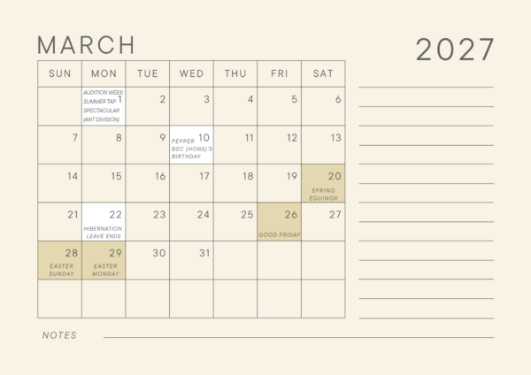 The Office of Tiggy 2027 Calendar